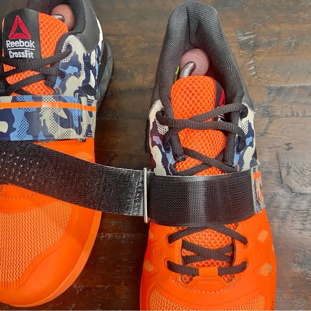 Reebok Men’s Crossfit Lifter 2.0 Electric Peach 9.5 Blue Camo